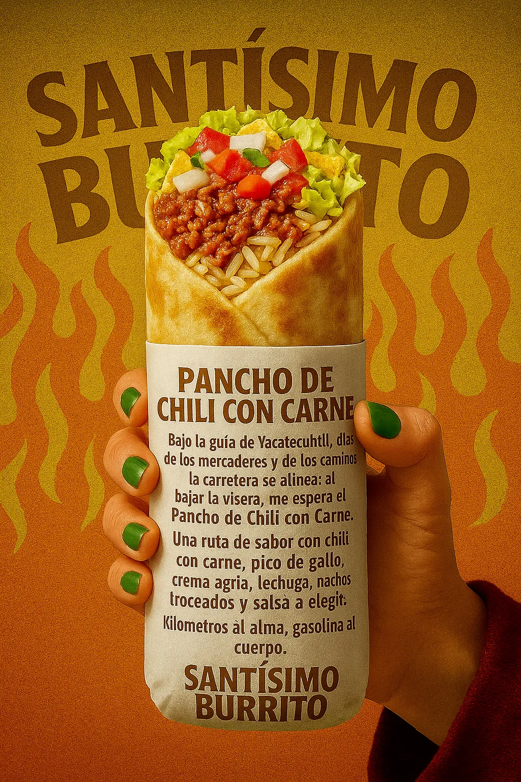 Burrito Pancho de Chili con Carne