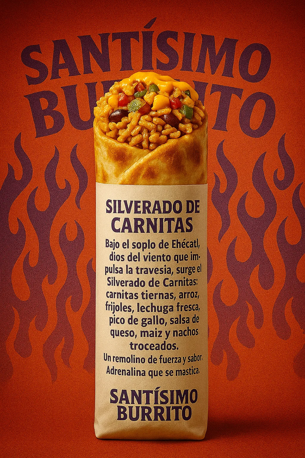 Burrito Silverado de Carnitas